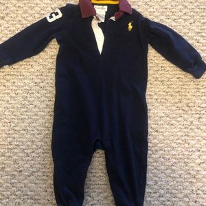 Boys Ralph Lauren Polo One Piece Outfit 9 Months